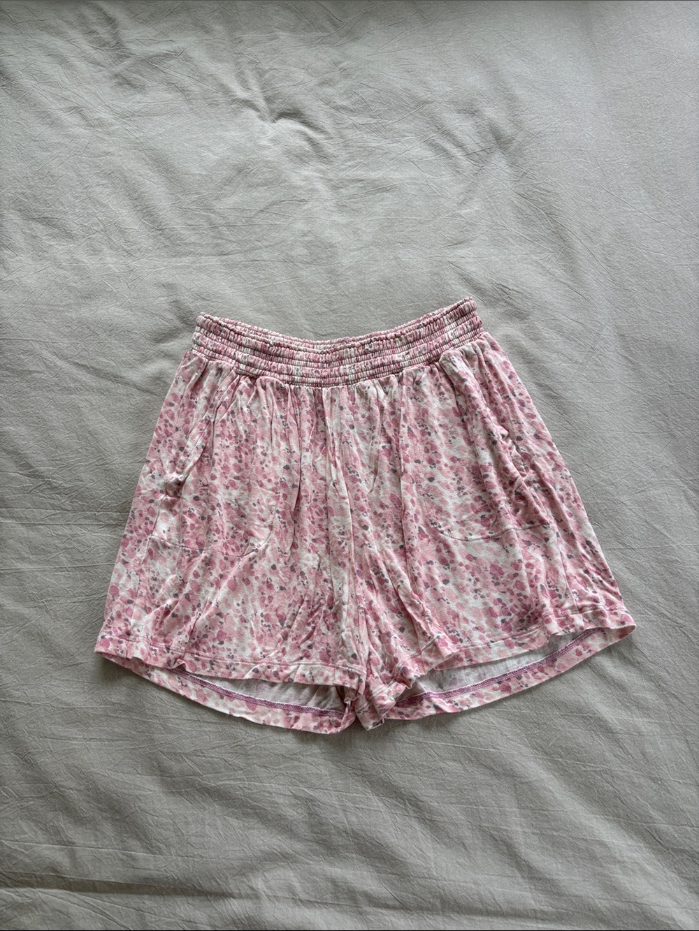 Pink Floral Women’s Pajama Shorts